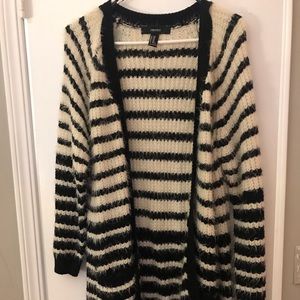 Black and white cardigan